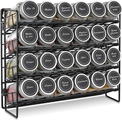 Gewürzregal Organizer für Schränke mit Haken & Wandmontage