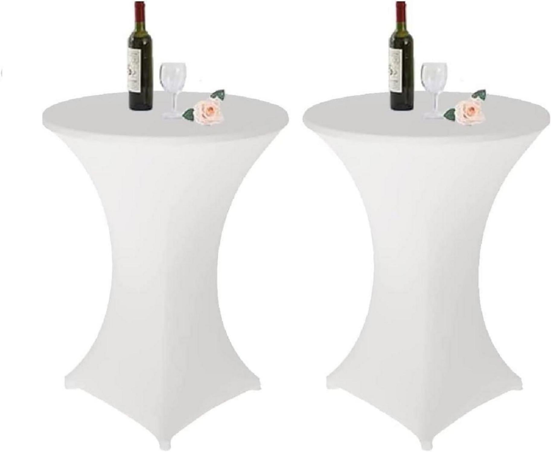 2er Set Elastische Stehtischhussen 80x110cm für Bar Counter