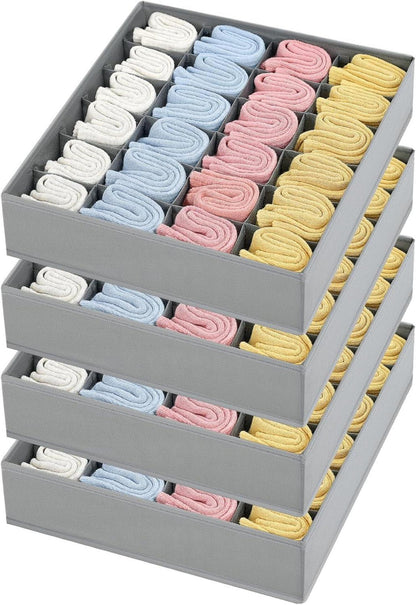 24-Zellen Faltbare Aufbewahrungsboxen für Socken und Unterwäsche
