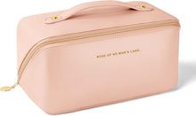 Reise Kosmetiktasche PU Leder Tragbar Make-up Tasche Große Kapazität