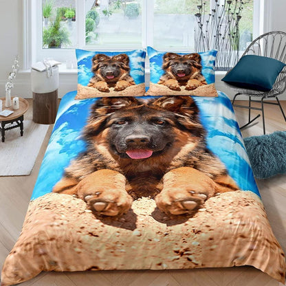 Teenager Bettwäsche Deutscher Schäferhund 200x200 cm 3-teilig