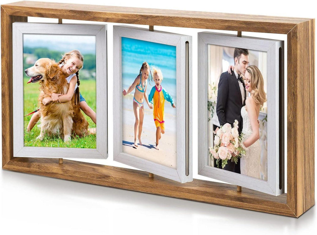 Bilderrahmen 10x15 Drehbar Collage 6 Fotos Familie Hochzeit Freunde