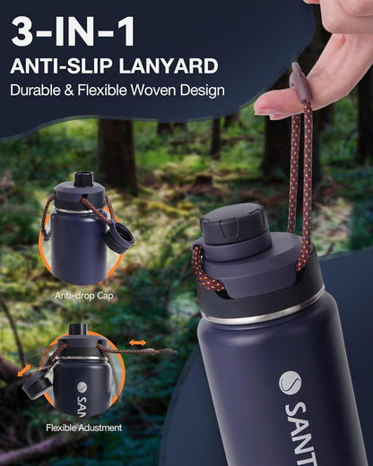 Isolierflasche Edelstahl Auslaufsicher für Sport & Outdoor 500ml 710ml