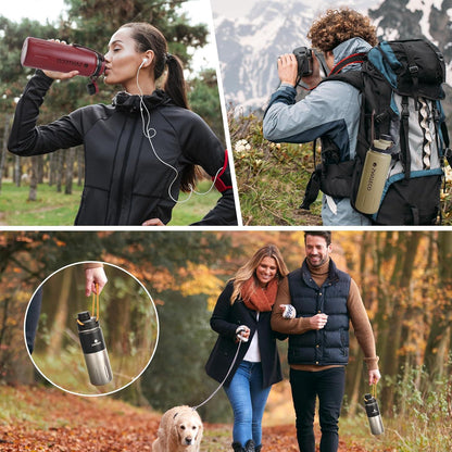 Trinkflasche Edelstahl isoliert 710ML auslaufsicher BPA-frei für Sport