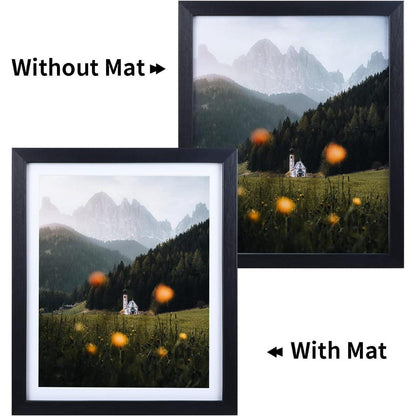 Bilderrahmen 10x15 cm Schwarz 6er-Set für Wand und Tisch