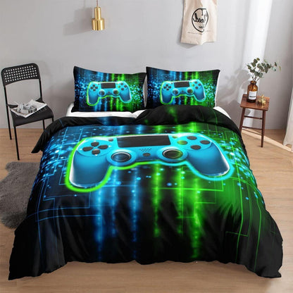 3D Game Bettbezug Set für Jungen – Gamer Design 200x200cm