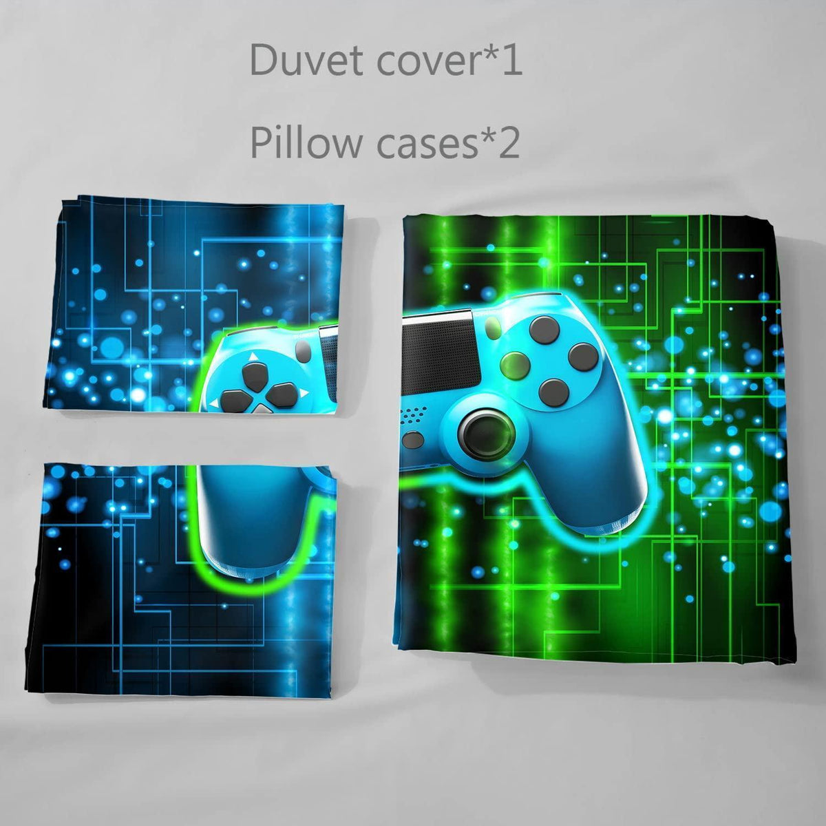3D Game Bettbezug Set für Jungen – Gamer Design 200x200cm