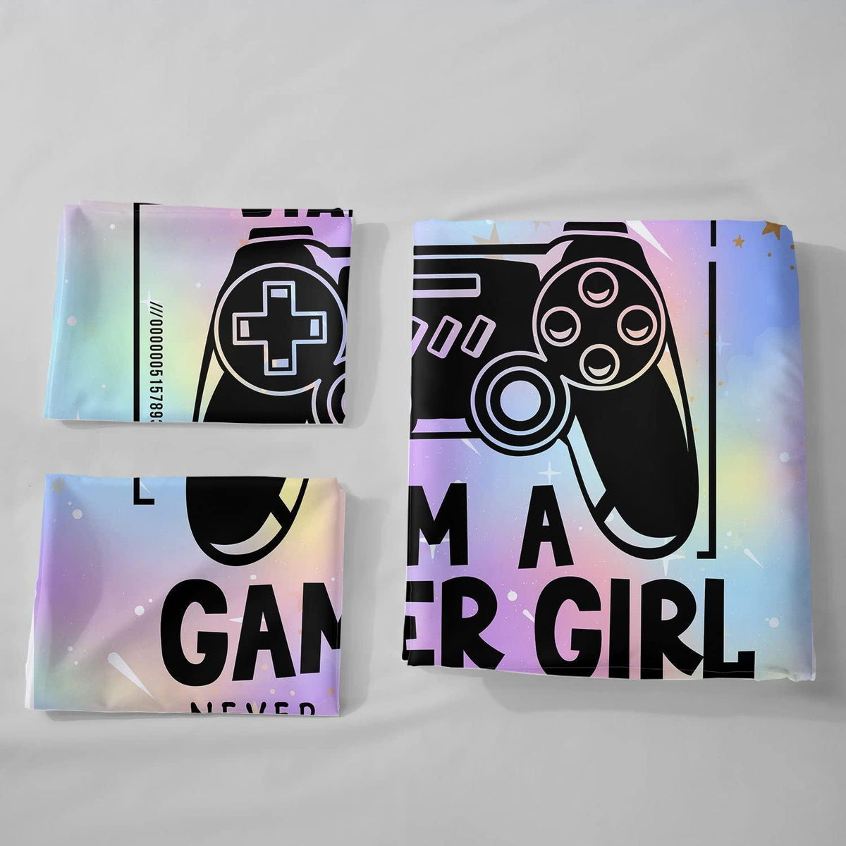 Gamer Bettwäsche-Set mit Spielekonsole Motiv 200x200cm