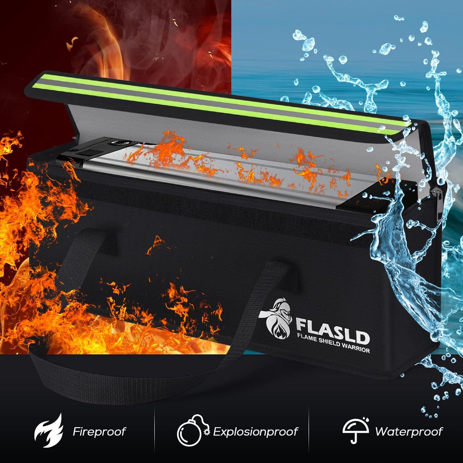 FLASLD 2-Pack Lipo feuerfeste Tasche Akku Ladetasche