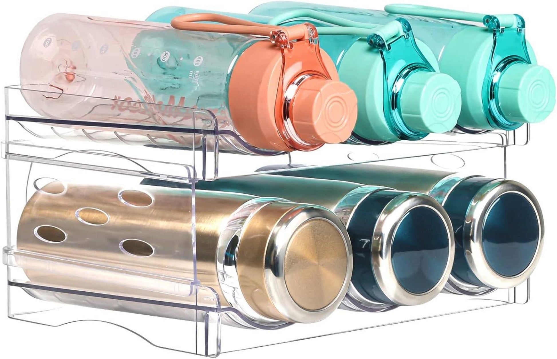 Stapelbares Wasserflaschenhalter Set für Küchenorganisation