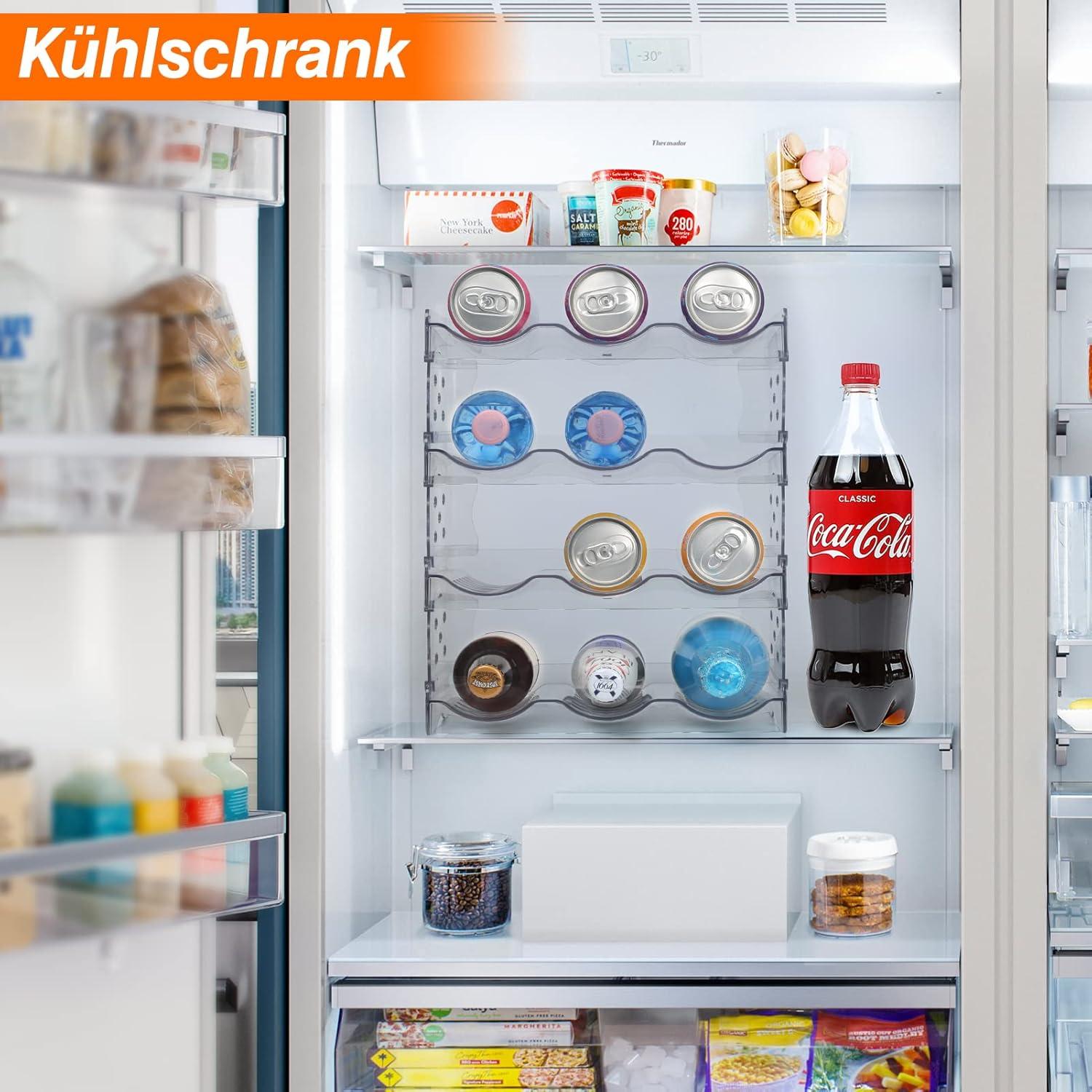 JUPELI Flaschenregal Stapelbar Wasserflaschenhalter für