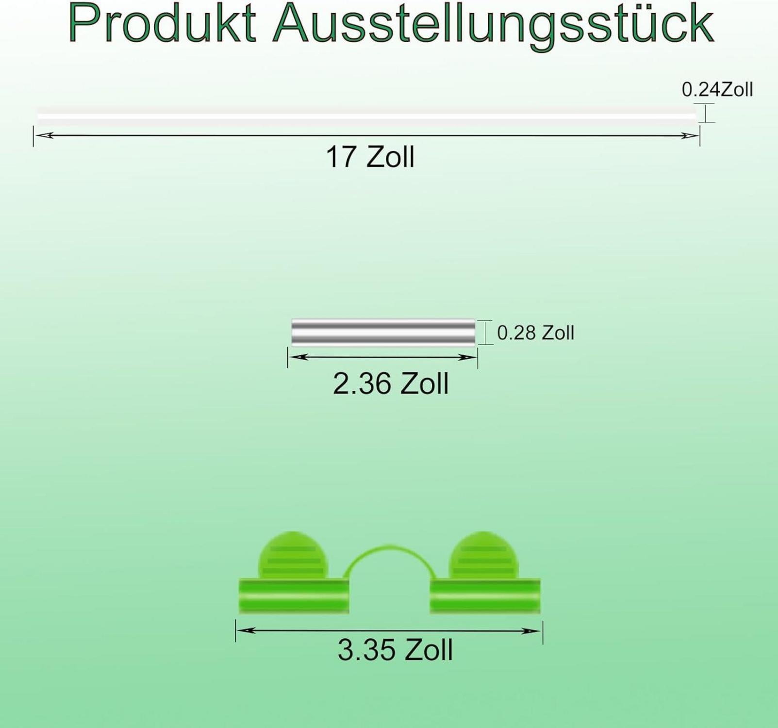 Gewächshausreifen Fiberglas für Hochbeet Folientunnel Bögen 20Pcs