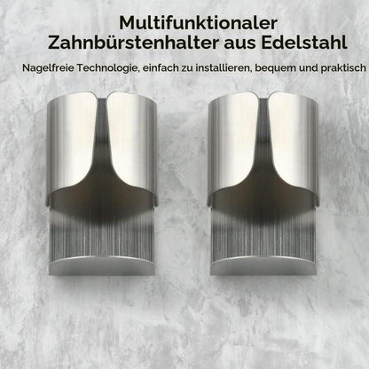 2x Wandhalterung für Elektrische Zahnbürste Edelstahl
