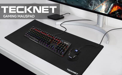 Mauspad XXL Speed Gaming 900x400mm Schwarz Wasserdicht rutschfeste