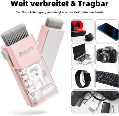 Tastatur Reinigungsset für Laptop Computer MacBook Tablet - Einfach zu Bedienen mit Bürste & Mikrofasertuch