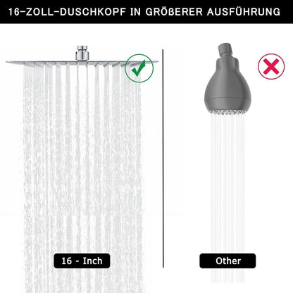 Regendusche 40x40cm Edelstahl Duschkopf mit Antikalk