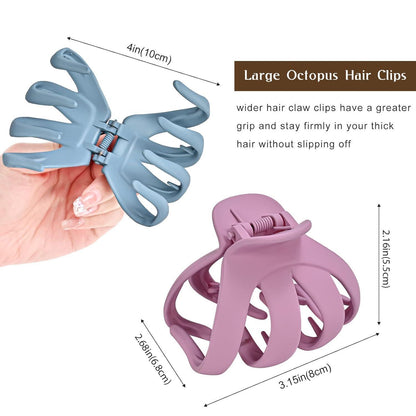 Octopus Haarklammer Set für dickes lockiges Haar - 5er Style
