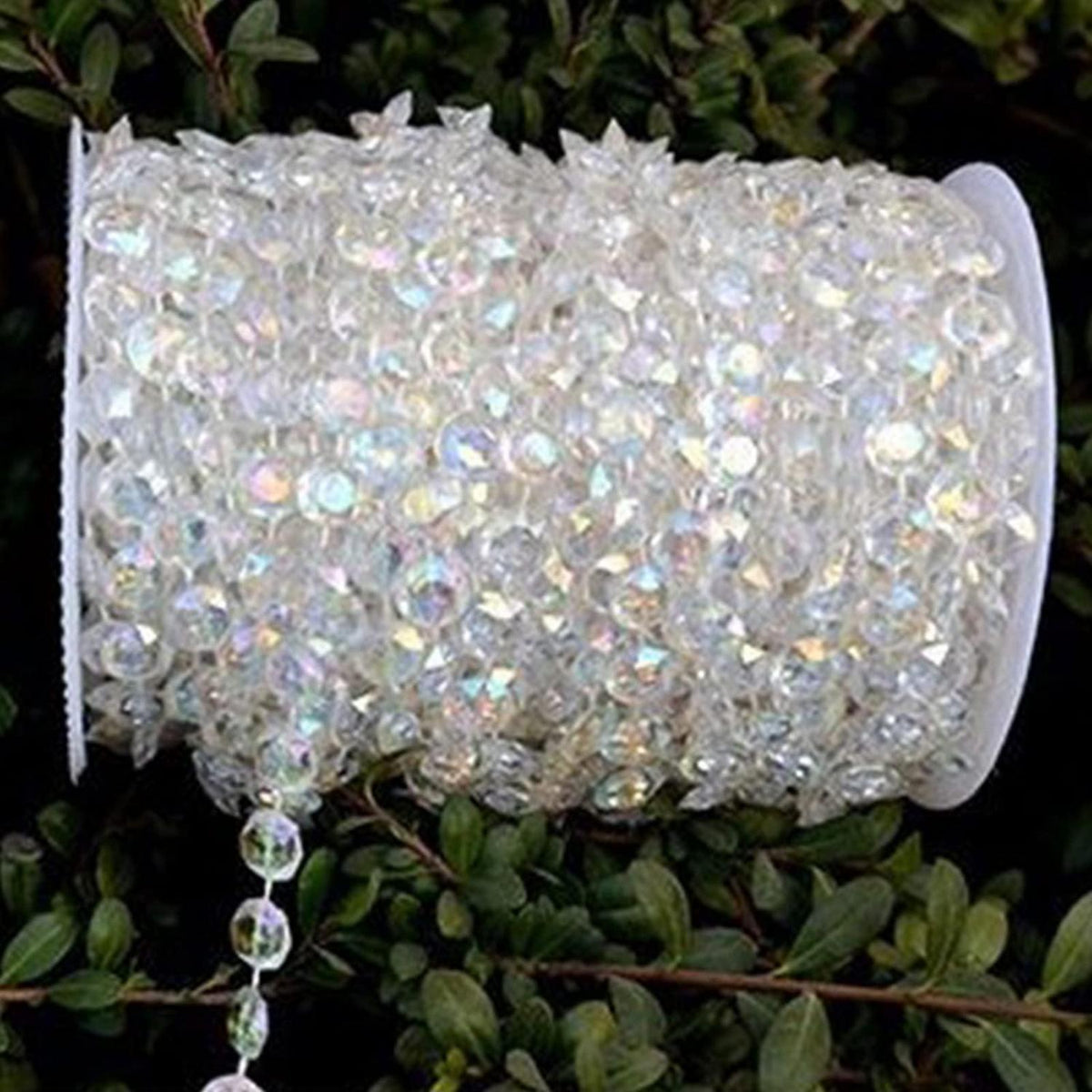 Kristallperlen Girlande 30m – Hochzeit, Party & DIY Deko