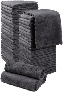Waschlappen 48er Pack Mikrofaser Korallensamt saugfähig 30,5x30,5 cm