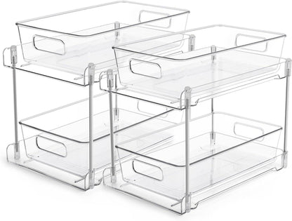 Vtopmart Spülschrank Organizer Doppelschicht Bad Küche