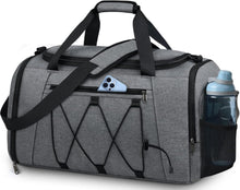 Sporttasche mit Schuhfach und Nassfach 40L Grau