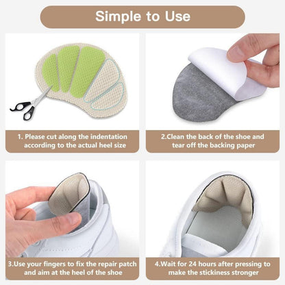Fersen Reparatur Patches für Sneaker & Schuhe, 2 Paar Aprikose