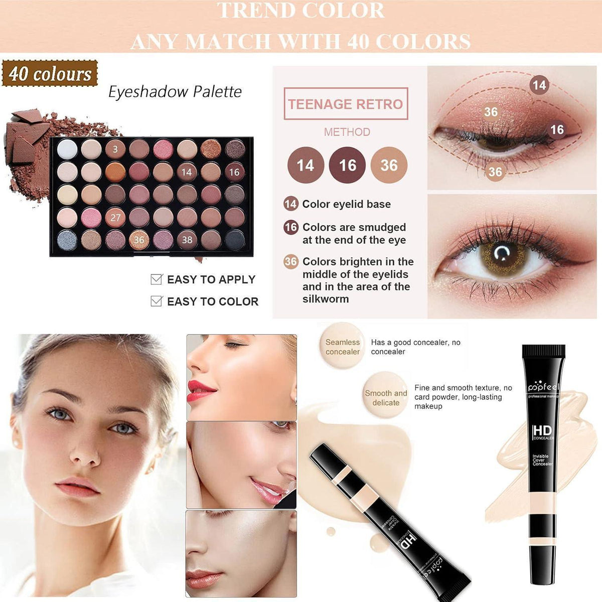 Joyeee Make-Up Set – Komplettes Schmink Geschenkset für Damen & Teenager