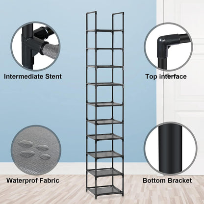 Wylnsie Vertikales Schuhregal für Eingangsbereich und Schlafzimmer