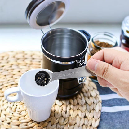 Messlöffel-Set Edelstahl Teelöffel 6 Stück Cup Messbecher Groß Löffel