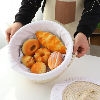 Runder Brotkorb Maisschale Weidenkorb 32cm Servieren Gärkorb