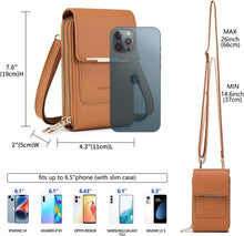 Kleine Damen Umhängetasche mit RFID Crossbody Schultergurt