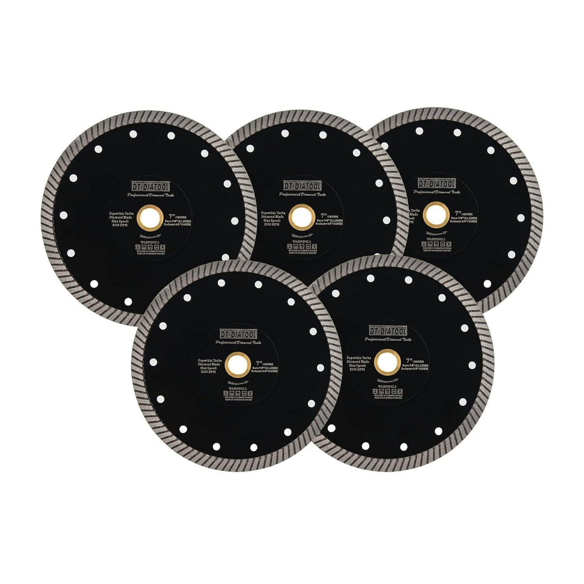 Diamant-Sägeblatt 180mm 5 Stück Superdünn für Fliesen & Stein