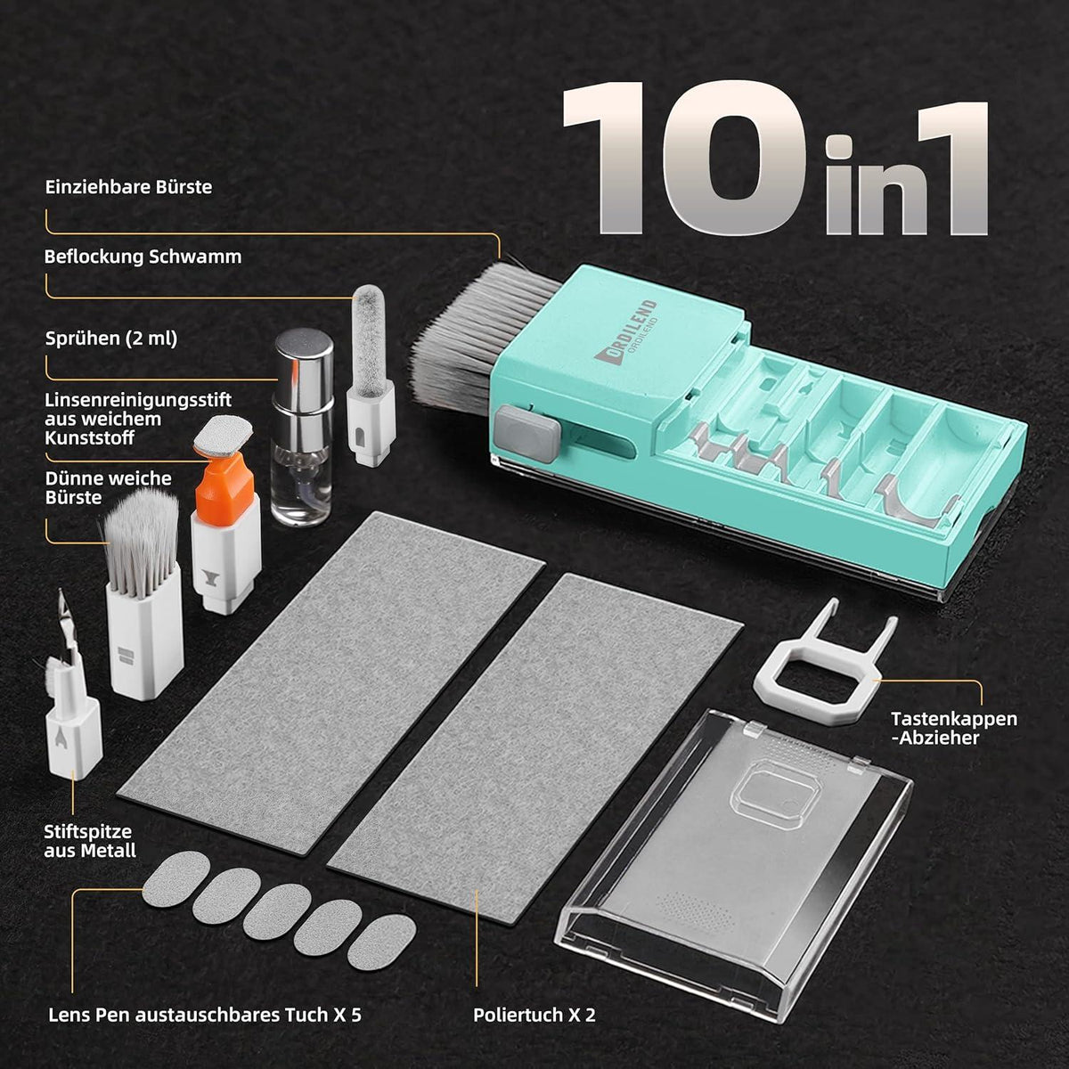 Keyboard Cleaner Set for MacBook Laptop Tablet Computer Blue Kit