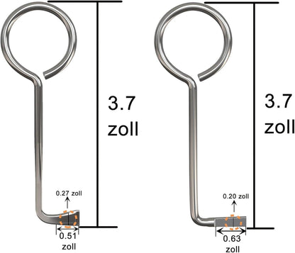 2er Set Profi Dietrich Buntbartschlüssel Universalöffner