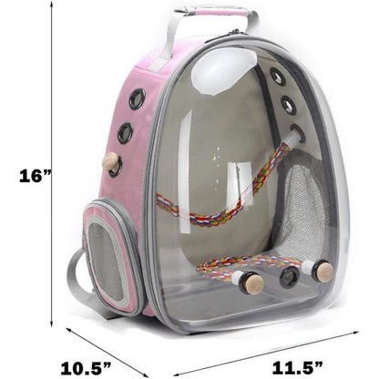Vogel Rucksack Rosa - Komfortabler Transport für Ihren Vogel