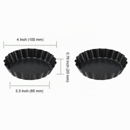 10 Mini Tarteformen mit Hebeboden – Antihaft & Rostfrei