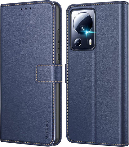 Handyhülle Xiaomi 13 Lite Leder Klapphülle Kartenschlitze