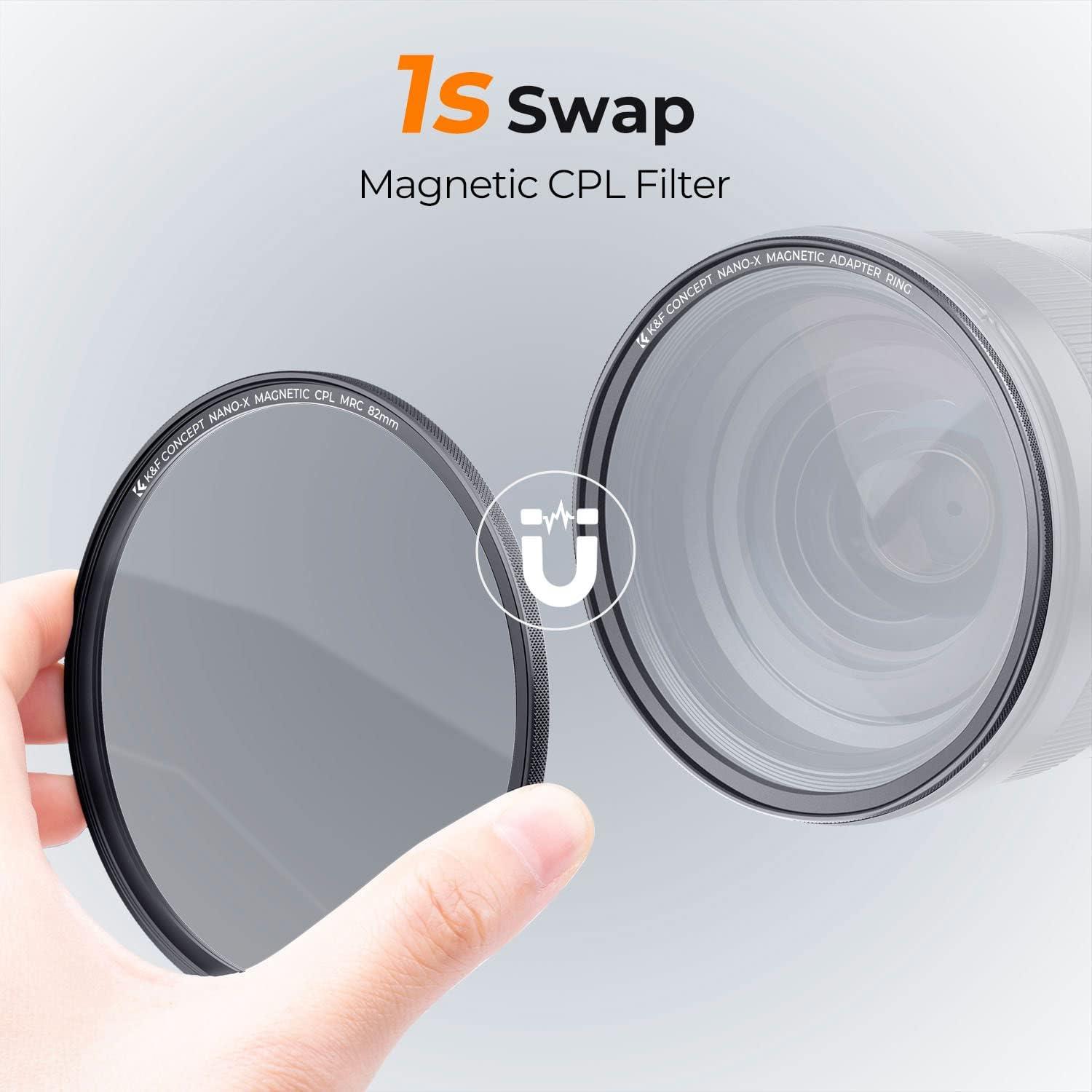 77mm Magnetischer CPL-Filter + Adapterring, Nano-X-Serie