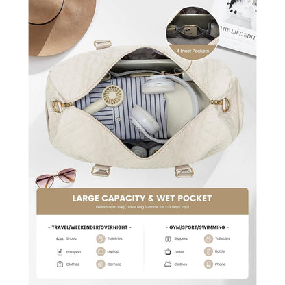 LOVEVOOK Damen Reisetasche Weekender Sporttasche mit