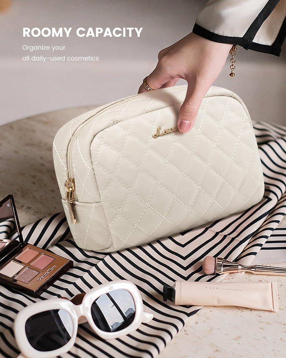 LOVEVOOK Reisetasche Damen mit Schuhfach & Nassfach, Handgepäck Tasche Beige