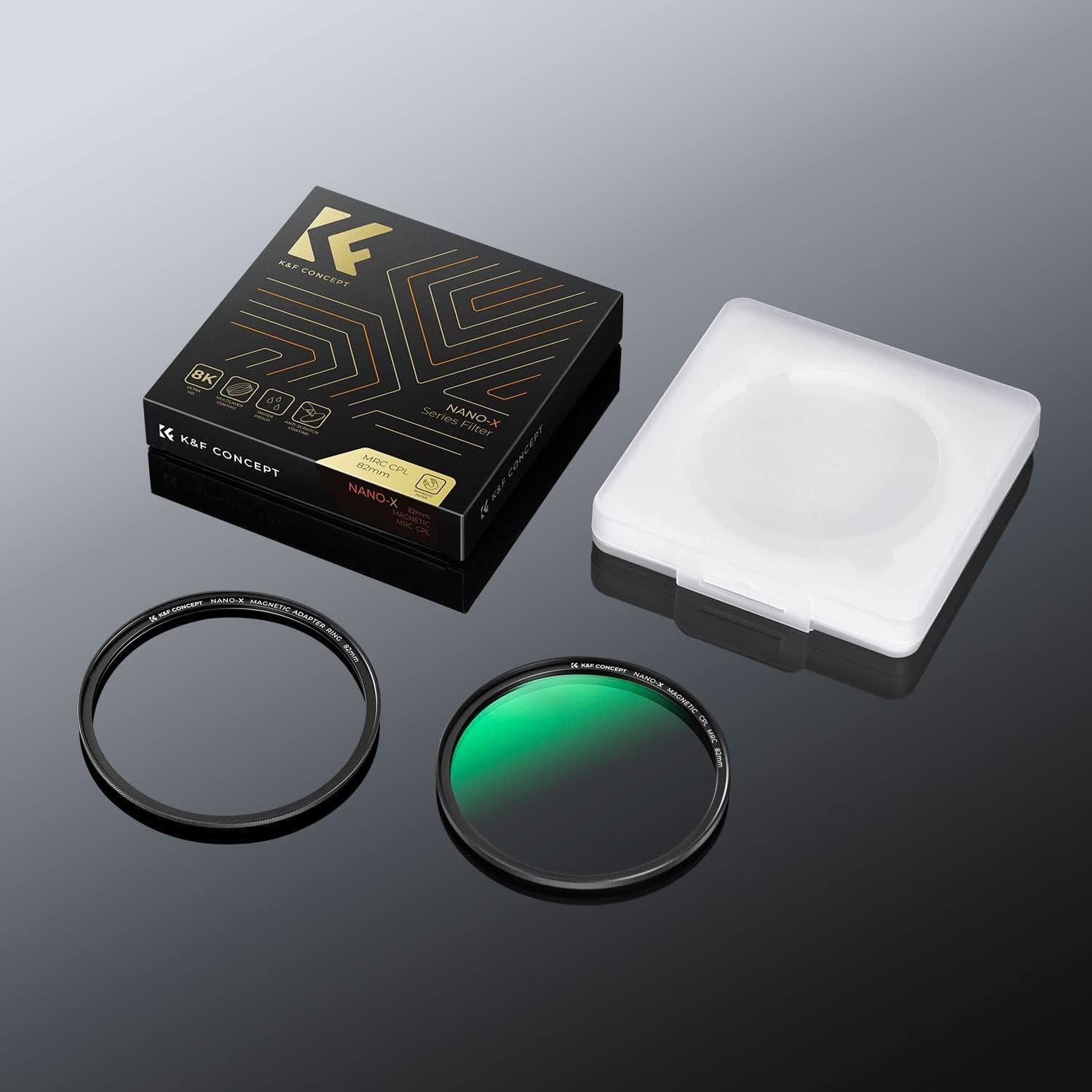 72mm Magnetischer Polfilter mit Adapterring CPL Filter 28x vergütet