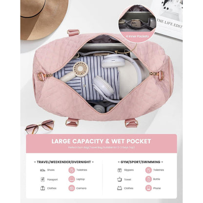 Sporttasche Damen Reisetasche Weekender wasserdicht für
