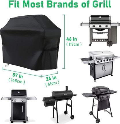 Grillabdeckung wasserdicht UV-Schutz reißfest 145x61x117CM