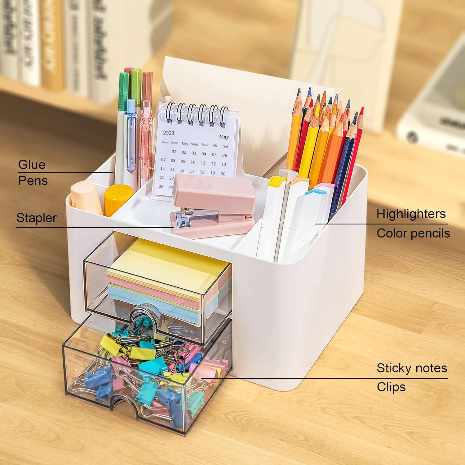 Schreibtisch Organizer mit 7 Fächern und Schubladen