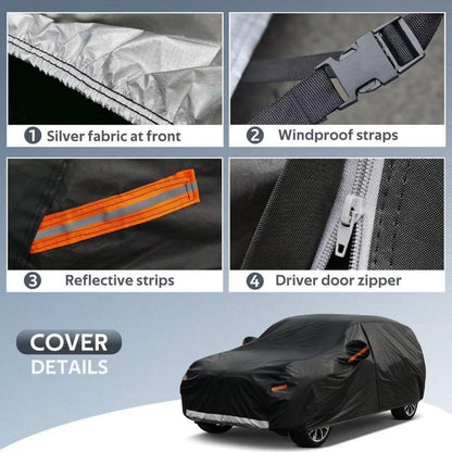 Autoabdeckung GUNHYI 7-Schichten Wasserdicht SUV 4X4 460 cm - Schwarz