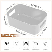 Aufbewahrungsboxen Organizer Kunststoff Grau 6er Set mit