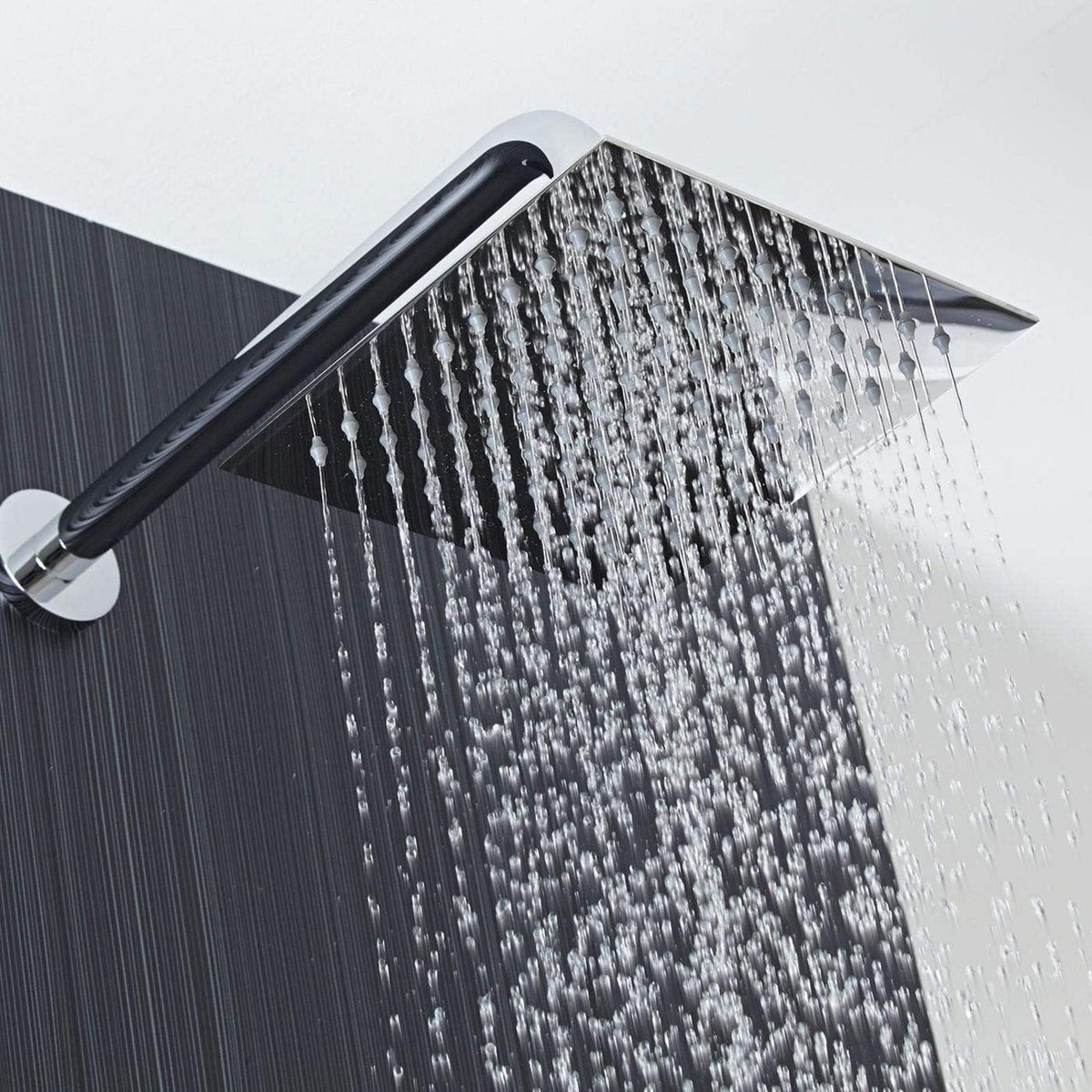 Großer Edelstahl Duschkopf 40.5cm Chrom | Regendusche mit hohem Druck