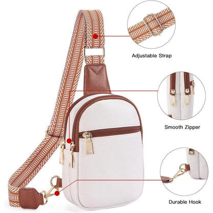 Telena Bauchtasche Damen Kunstleder Umhängetasche