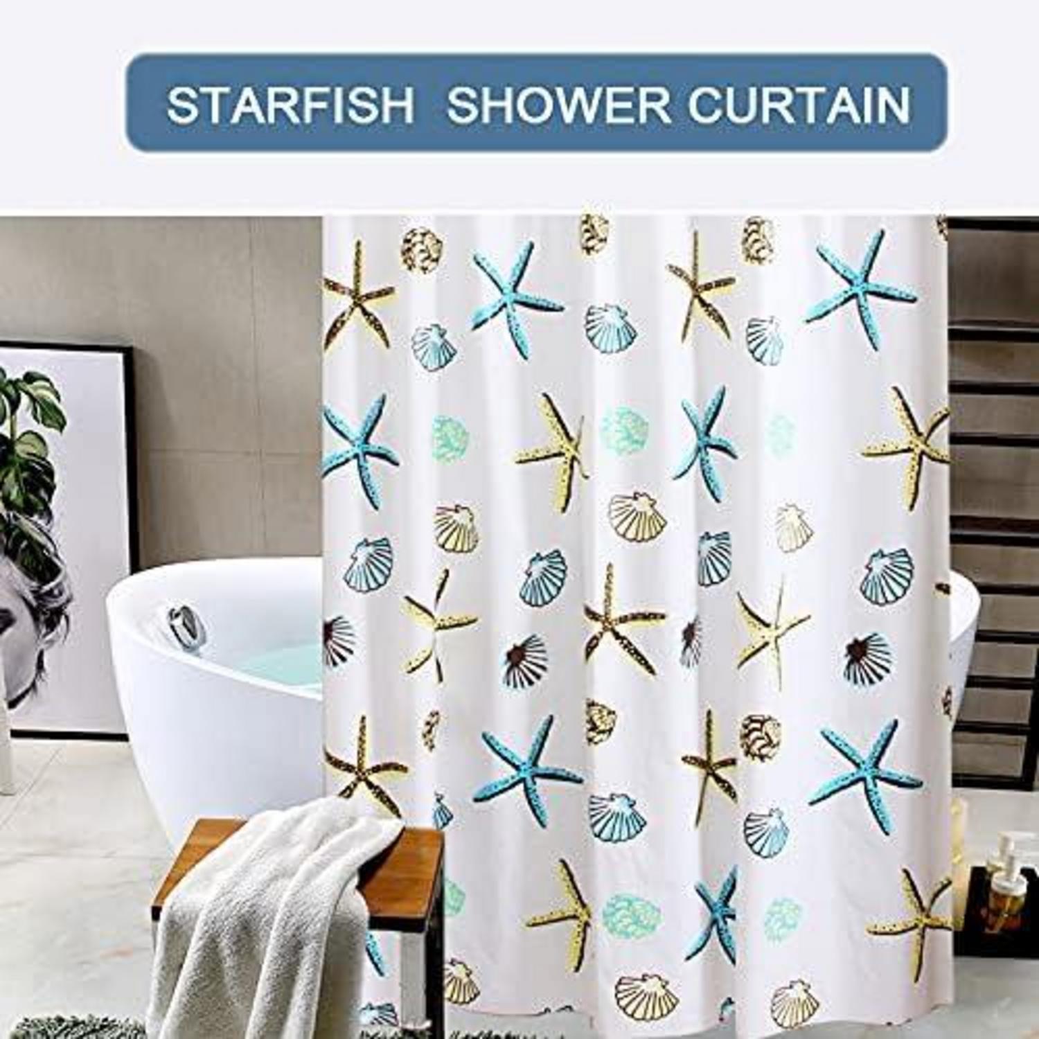 Antischimmel Duschvorhang PEVA 200x220 cm Blau Wasserdicht Badezimmer