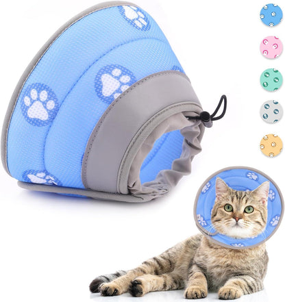Supet Halskrause Katze, Einstellbarer Halsband Weich Kragen für Welpen, Hunde und Katzen